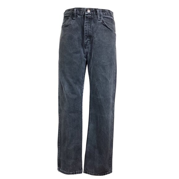 Rustler 90s VTG High Waisted Straight Leg Denim Jeans Faded Black 33x29 #315A - Picture 3 of 9